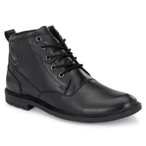 Leather lace up boots for men