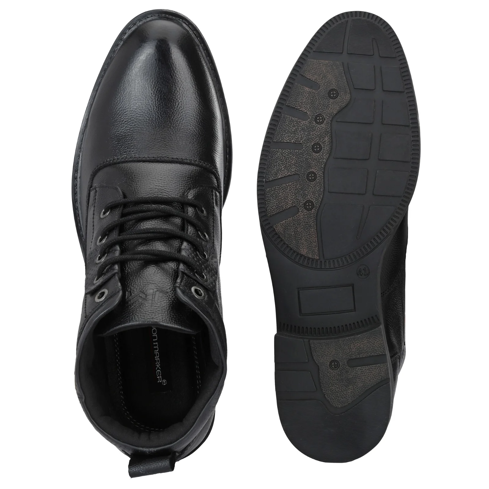 Leather lace up boots for men - Image 4