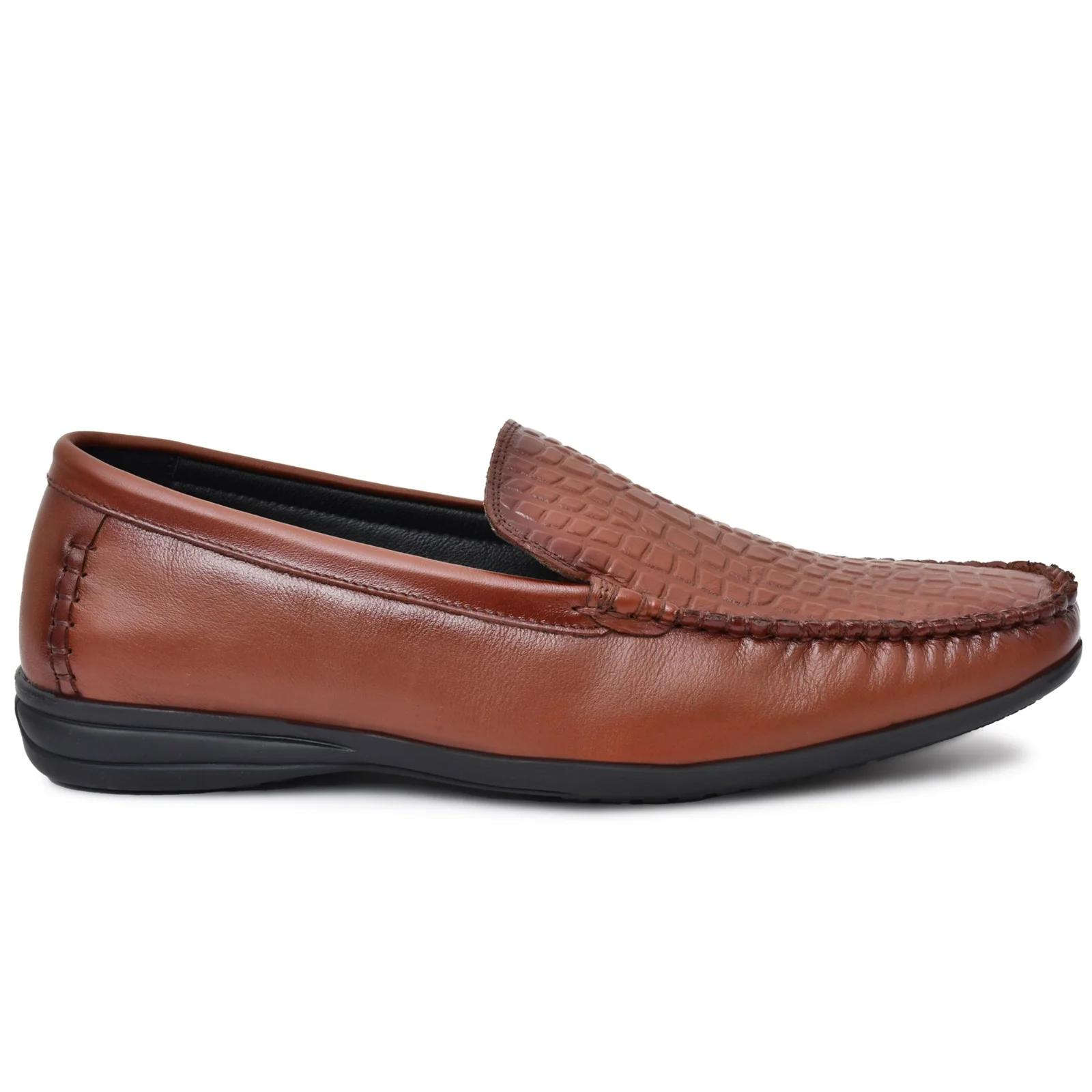 Jon Marker Leather Formal Loafer Shoes - A3005 Tan - Image 2