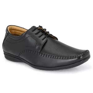 Jon Marker Leather Formal derby Shoes - A7004 Black