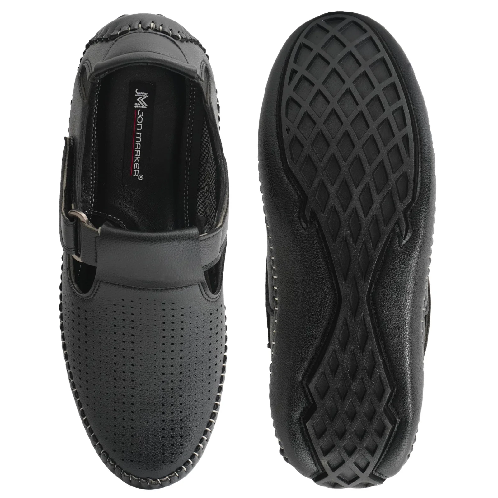 Jon Marker Roman Sandal - A1001 Black - Image 5