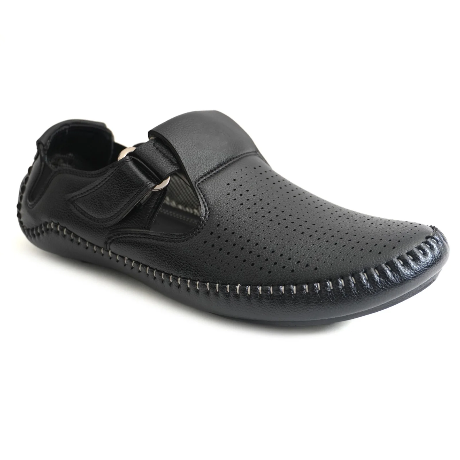 Jon Marker Roman Sandal - A1001 Black