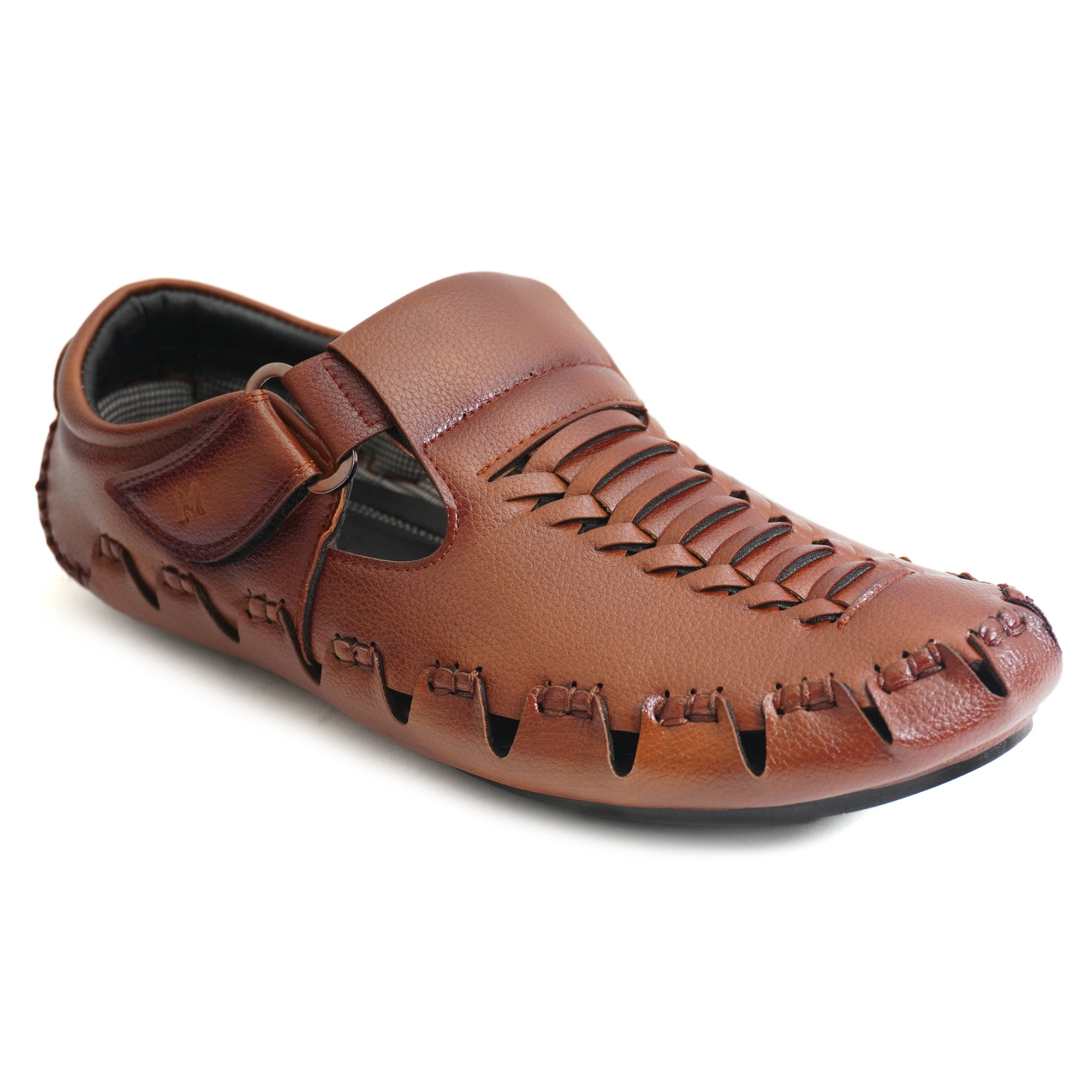 roman sandals for men 1006 tan - Image 2