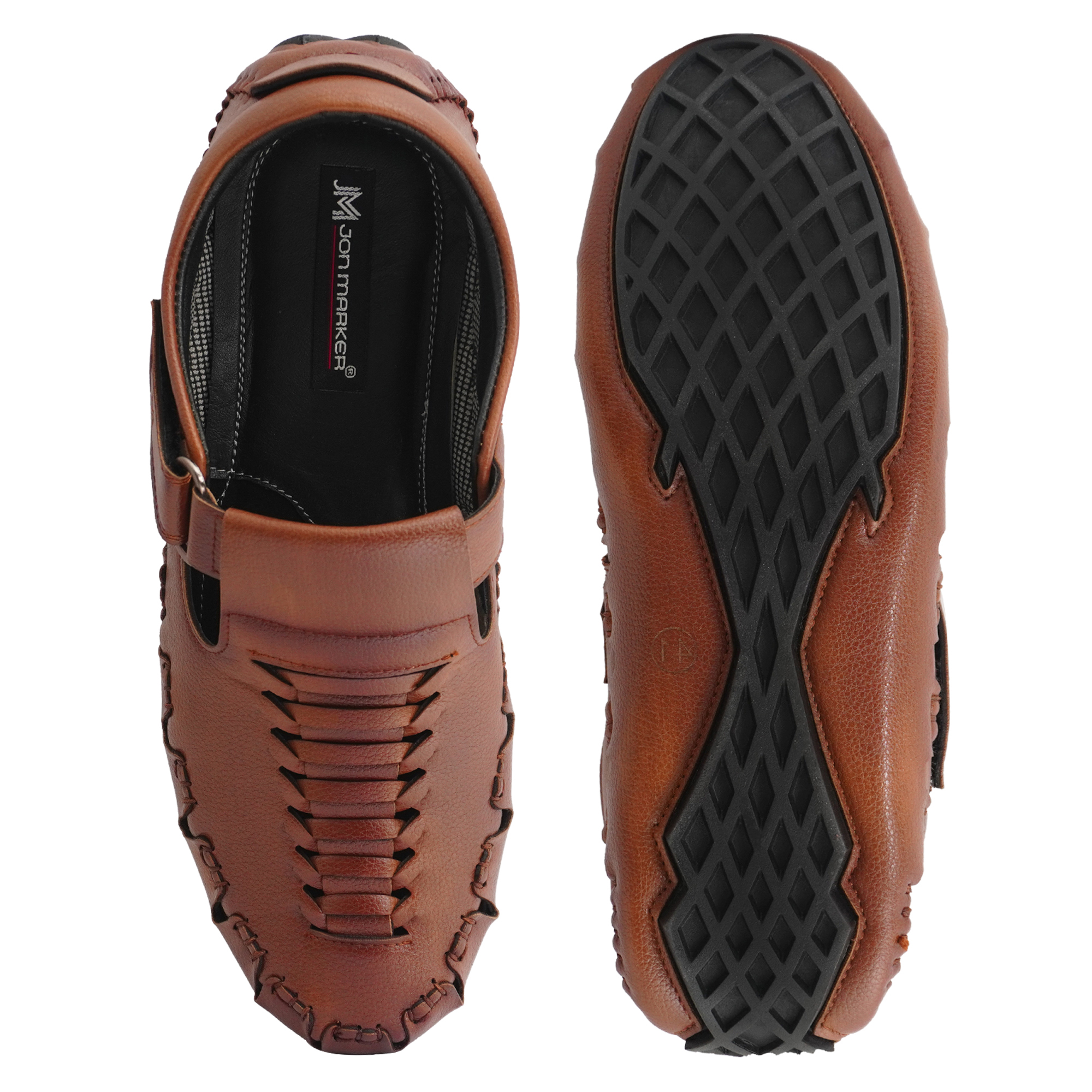 roman sandals for men 1006 tan - Image 6