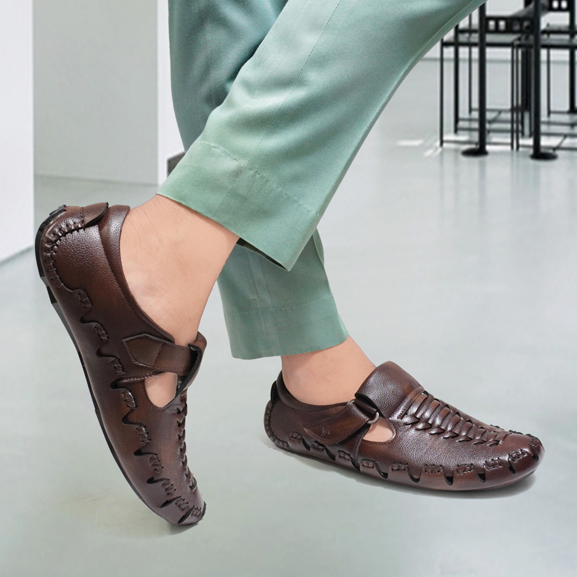 roman sandals for men 1006 br - Image 2